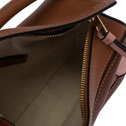 Pre Owned Loewe Tri Color Leather Mini Puzzle Shoulder Bag