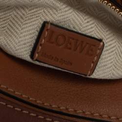 Pre Owned Loewe Tri Color Leather Mini Puzzle Shoulder Bag