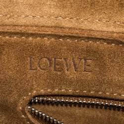 Loewe Black Leather Front Slit Hobo