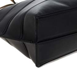 Loewe Black Leather Front Slit Hobo