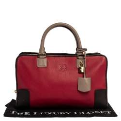 مملوكة مسبقًا حقيبة يد لويفي "أمازونا" جلد ثلاثية اللون