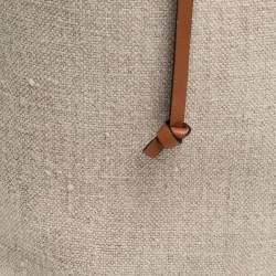 Pre Owned Loewe Beige/Camel Leather Gate Bucket Bag