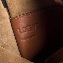 Pre Owned Loewe Beige/Camel Leather Gate Bucket Bag