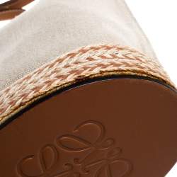 Pre Owned Loewe Beige/Camel Leather Gate Bucket Bag