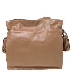 مملوكة مسبقًا Loewe Brown Leather Flamenco Shoulder Bag