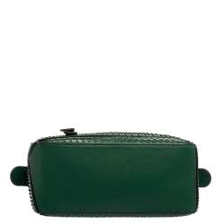 Pre Owned حقيبة ساتشيل لويفي بازل صغيرة جلد ثعبان أخضر 