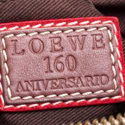 Pre Owned Loewe Tri Color Canvas,Nubuck and Leather 160th Anniversary Messenger Bag