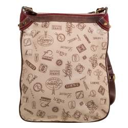 Pre Owned Loewe Tri Color Canvas,Nubuck and Leather 160th Anniversary Messenger Bag