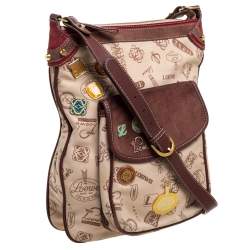 Pre Owned Loewe Tri Color Canvas,Nubuck and Leather 160th Anniversary Messenger Bag