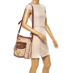 Pre Owned Loewe Tri Color Canvas,Nubuck and Leather 160th Anniversary Messenger Bag