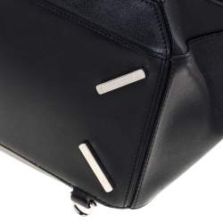 Loewe Black Leather Medium Puzzle Top Handle Bag