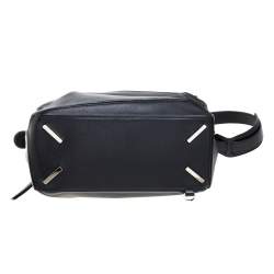 Loewe Black Leather Medium Puzzle Top Handle Bag