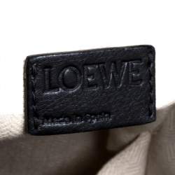 Loewe Black Leather Medium Puzzle Top Handle Bag