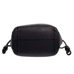 مملوكة مسبقًا Loewe Midnight Blue/Black Leather  Flamenco Knot Tote