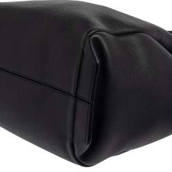 مملوكة مسبقًا Loewe Midnight Blue/Black Leather  Flamenco Knot Tote