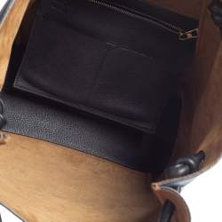 مملوكة مسبقًا Loewe Midnight Blue/Black Leather  Flamenco Knot Tote