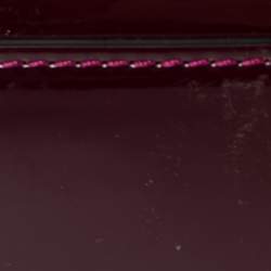 مملوكة مسبقًا Loewe Burgundy Patent Leather Amazona Satchel