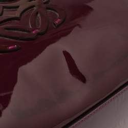 مملوكة مسبقًا Loewe Burgundy Patent Leather Amazona Satchel