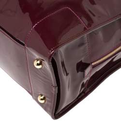 مملوكة مسبقًا Loewe Burgundy Patent Leather Amazona Satchel