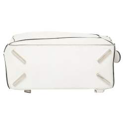 Loewe White Leather Small Puzzle Shoulder Bag