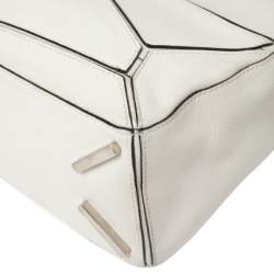 Loewe White Leather Small Puzzle Shoulder Bag