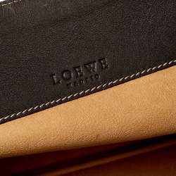 Pre Owned Loewe Tan/Brown Suede and Leather Cut Out Tote