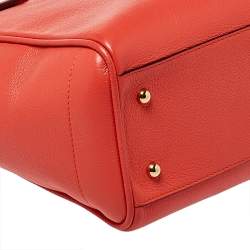 Pre Owned حقيبة شوبر لويفي جلد برتقالي