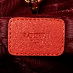 Pre Owned حقيبة شوبر لويفي جلد برتقالي