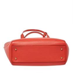 Pre Owned حقيبة شوبر لويفي جلد برتقالي