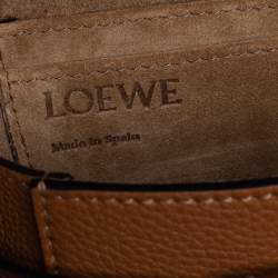 Pre Owned حقيبة كروس لويفي غات صغيرة جلد بني كراميل