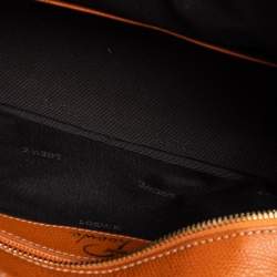 Loewe Burnt Orange Leather Bowling Bag