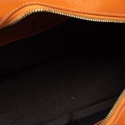 Loewe Burnt Orange Leather Bowling Bag