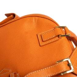 Loewe Burnt Orange Leather Bowling Bag
