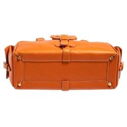 Loewe Burnt Orange Leather Bowling Bag