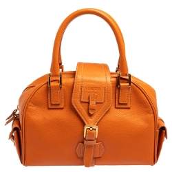 Loewe Burnt Orange Leather Bowling Bag
