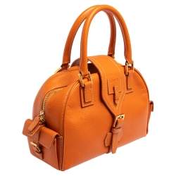Loewe Burnt Orange Leather Bowling Bag