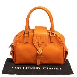 Loewe Burnt Orange Leather Bowling Bag
