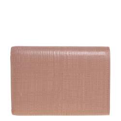 Loewe Old Rose Leather Trifold Wallet