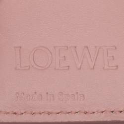 Loewe Old Rose Leather Trifold Wallet