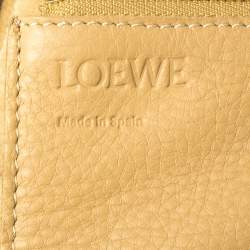 مملوكة مسبقًا حقيبة يد لويفي باسكت جلد وسويدي مغزول بيج