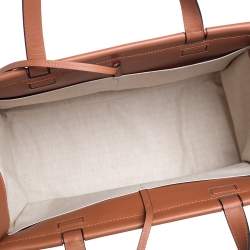 مملوكة مسبقًا Loewe Multicolor Tartan Wool and Leather Tote