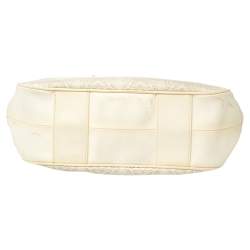 Pre Owned Loewe Off White Anagram PVC and Leather Cut Out Flap Satchel