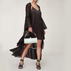 Pre Owned Loewe Blue Leather Baguette Bag