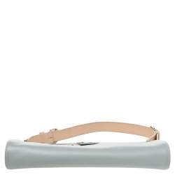 Pre Owned Loewe Blue Leather Baguette Bag