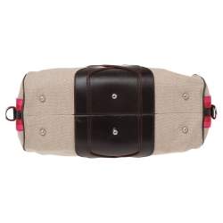 Loewe Multicolor Canvas And Leather Bowling Bag