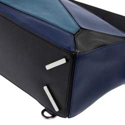 Pre Owned Loewe Multicolor Small Puzzle Shoulder Bag