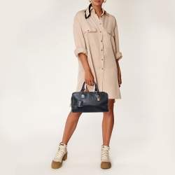 مملوكة مسبقًا حقيبة ساتشل لويفي  أمازونا جلد أسود 