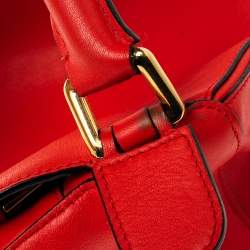 Loewe Scarlet Leather Puzzle Top Handle Bag