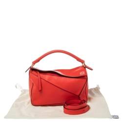 Loewe Scarlet Leather Puzzle Top Handle Bag