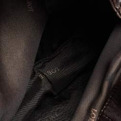 Loewe Dark Brown Leather Flamenco Knot Hobo